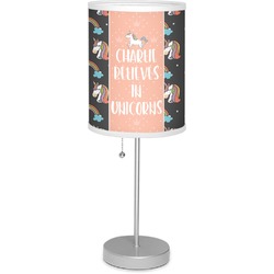Unicorns 7" Drum Lamp with Shade Linen (Personalized)
