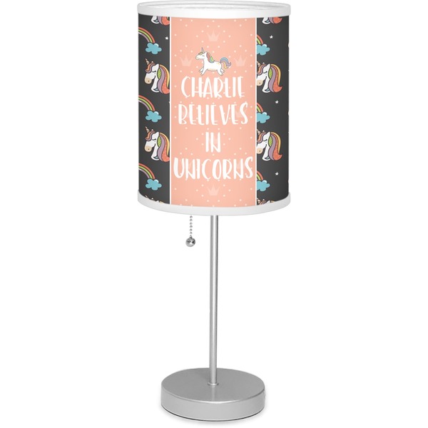 Custom Unicorns Lamp with Drum Shade (Personalized)