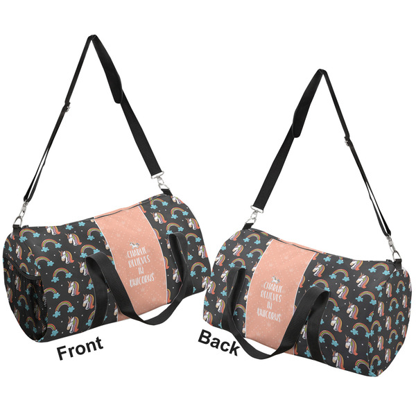 Unicorns Duffle bag large front and back sides