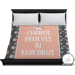 Unicorns Duvet Cover - King (Personalized)