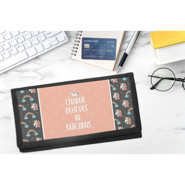 Unicorns DyeTrans Checkbook Cover - LIFESTYLE