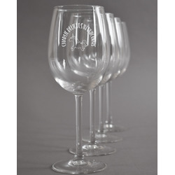 Unicorns Wine Glasses (Set of 4) (Personalized)