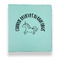 Unicorns Leather Binders - 1" - Teal - Front View