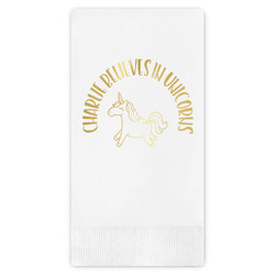 Unicorns Guest Napkins - Foil Stamped (Personalized)