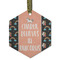 Unicorns Flat Glass Ornament - Hexagon w/ Name or Text