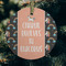 Unicorns Frosted Glass Ornament - Round (Lifestyle)
