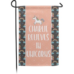 Unicorns Small Garden Flag - Double Sided w/ Name or Text