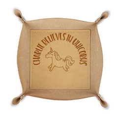 Unicorns Genuine Leather Valet Tray (Personalized)