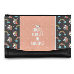 Unicorns Genuine Leather Women's Wallet - Small (Personalized)