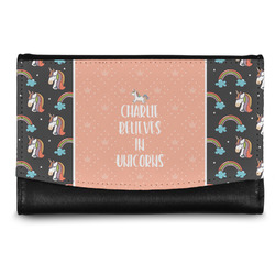 Unicorns Genuine Leather Women's Wallet - Small (Personalized)