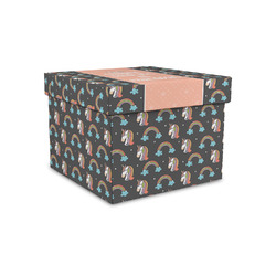 Unicorns Gift Box with Lid - Canvas Wrapped - Small (Personalized)