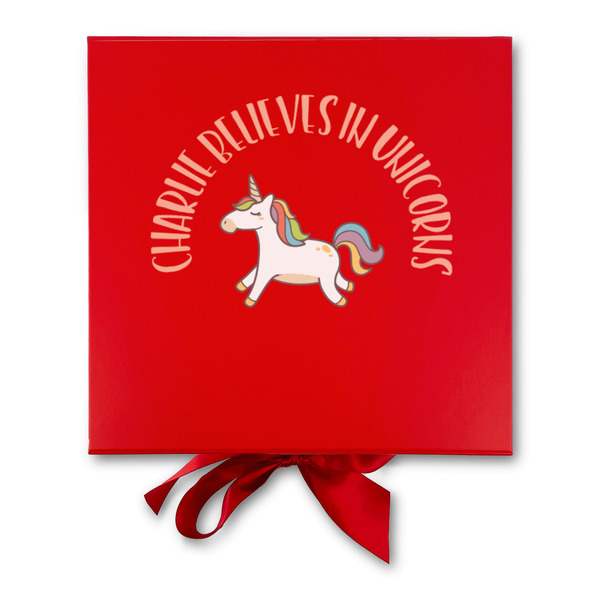 Unicorns Gift Boxes with Magnetic Lid - Red - Approval