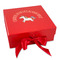 Unicorns Gift Boxes with Magnetic Lid - Red - Front