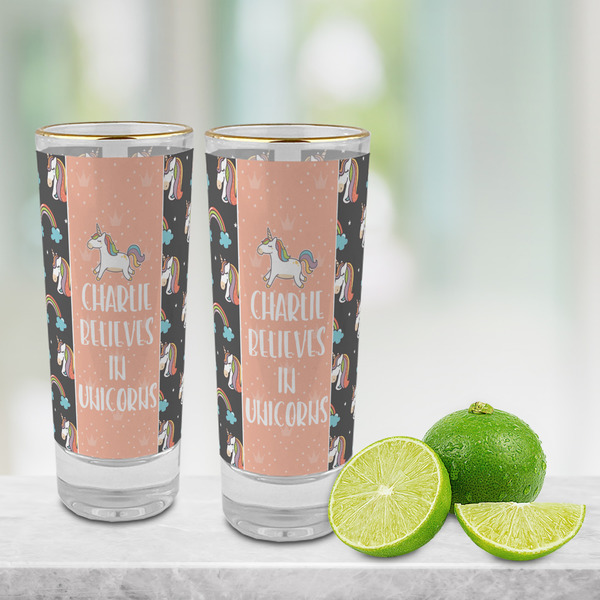 Unicorns Glass Shot Glass - 2 oz - LIFESTYLE