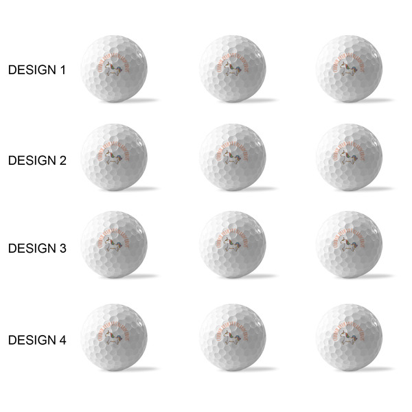 Unicorns Golf Balls - Generic - Set of 12 - APPROVAL