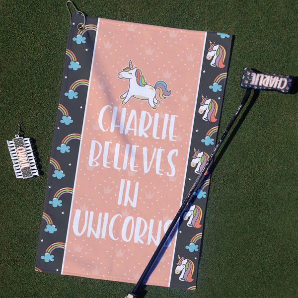 Custom Unicorns Golf Towel Gift Set (Personalized)