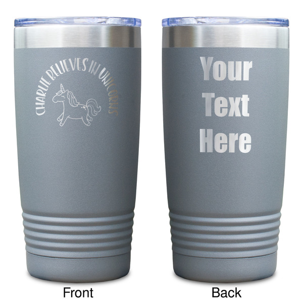 Unicorns Gray Polar Camel Tumbler - 20oz - Double Sided - Approval