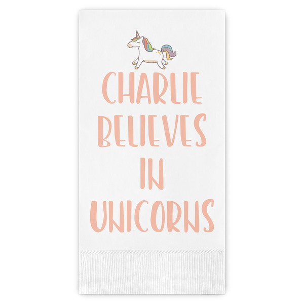 Custom Unicorns Guest Paper Towels - Full Color (Personalized)