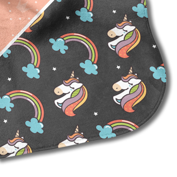 Unicorns Hooded Baby Towel- Detail Corner