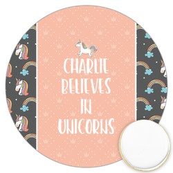 Unicorns Printed Cookie Topper - 3.25" (Personalized)