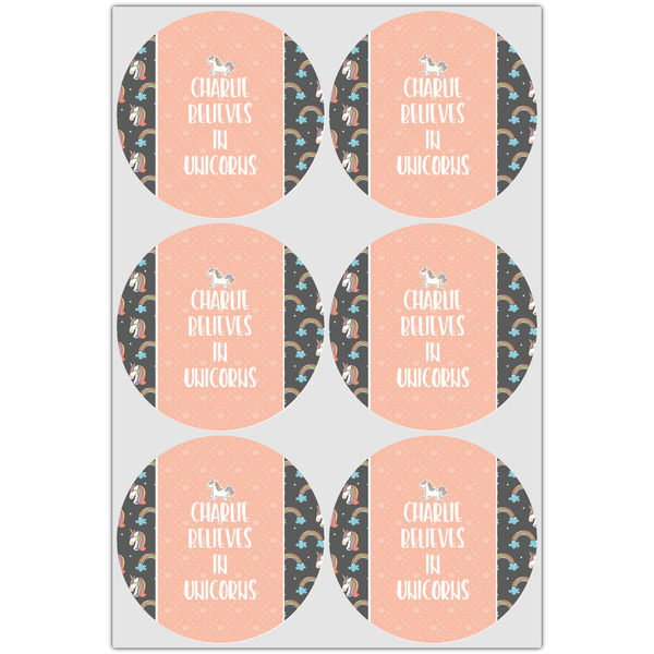 Unicorns Icing Circle - Large - Set of 6