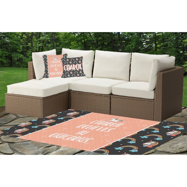 Unicorns Indoor / Outdoor Rug & Cushions