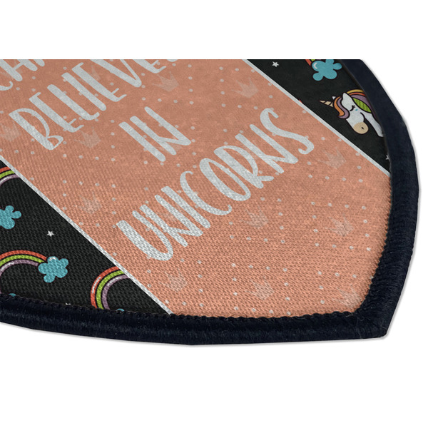Unicorns Iron on Shield 3 Detail