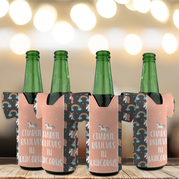 Unicorns Jersey Bottle Cooler - Set of 4 - LIFESTYLE