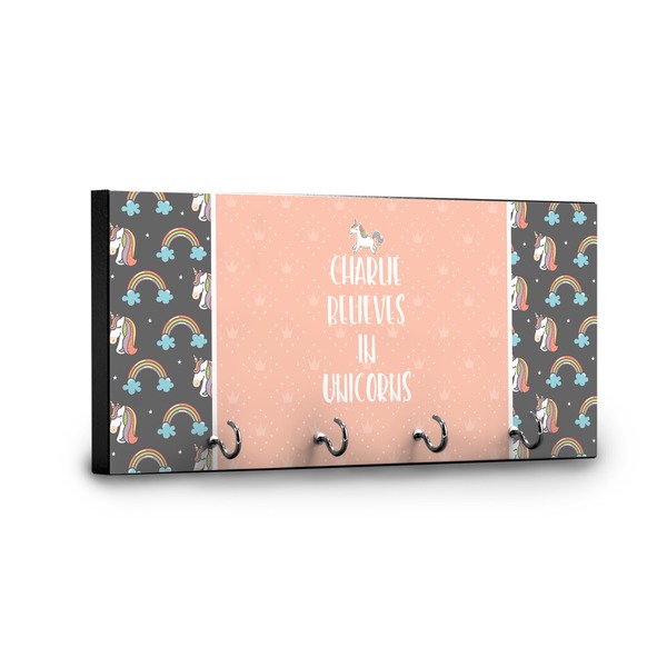 Unicorns Key Hanger - Front View with Hooks