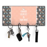 Unicorns Key Hanger w/ 4 Hooks w/ Graphics and Text