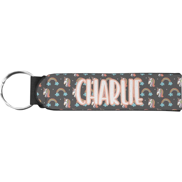 Custom Unicorns Neoprene Keychain Fob (Personalized)