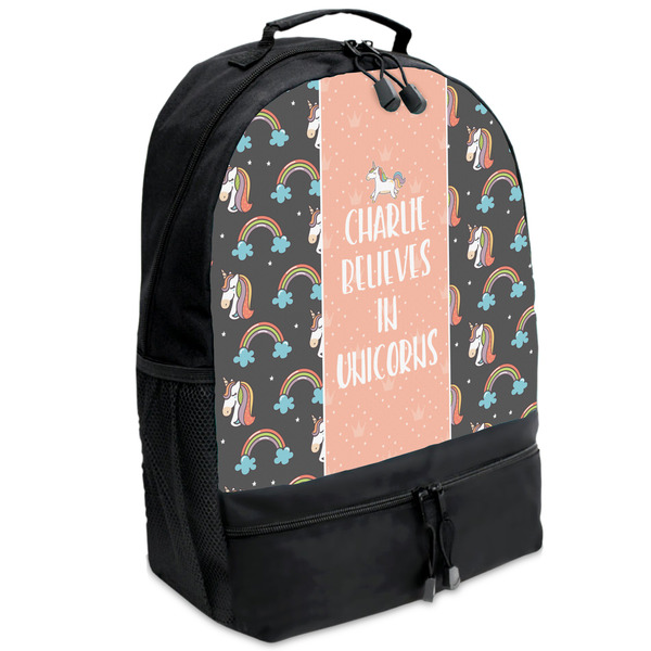 Custom Unicorns Backpacks - Black (Personalized)