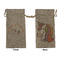 Unicorns Large Burlap Gift Bag - Front & Back (Personalized)