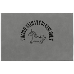 Unicorns Large Gift Box w/ Engraved Leather Lid (Personalized)