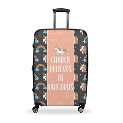 Unicorns Suitcase - 28" Large - Checked w/ Name or Text
