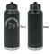 Unicorns Laser Engraved Water Bottles - Front Engraving - Front & Back View