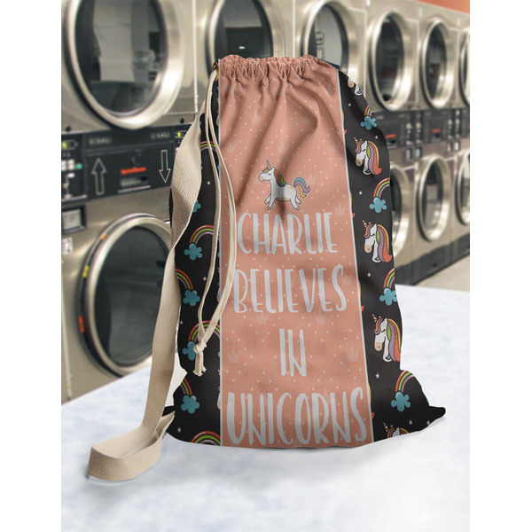 Unicorns Laundry Bag in Laundromat