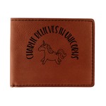 Unicorns Leatherette Bifold Wallet (Personalized)