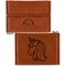 Unicorns Leather Business Card Holder - Front Back