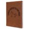 Unicorns Leather Sketchbook - Large - Double Sided - Angled View