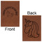 Unicorns Leatherette Journals - Large - Double Sided - Front & Back View