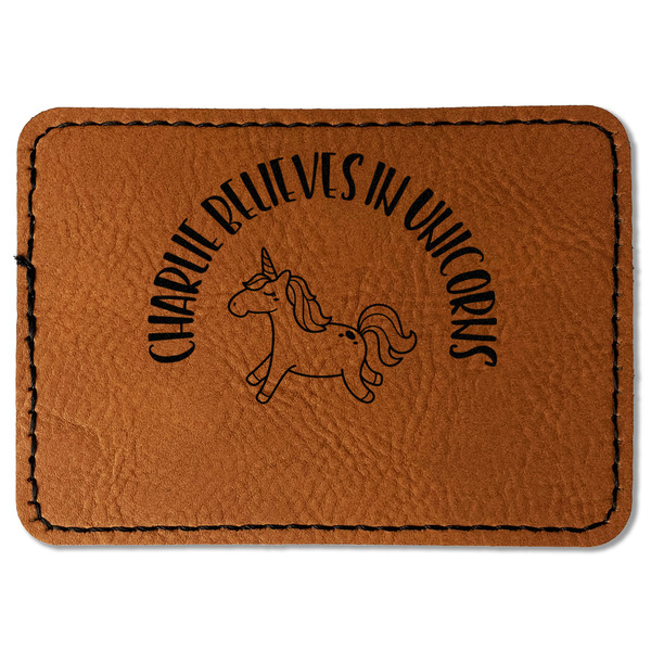 Unicorns Leatherette Patches - Rectangle