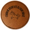Unicorns Faux Leather Iron On Patch - Round (Personalized)