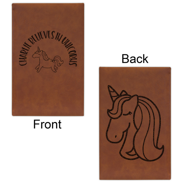 Unicorns Leatherette Sketchbooks - Small - Double Sided - Front & Back View
