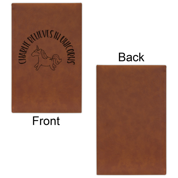 Unicorns Leatherette Sketchbooks - Small - Single Sided - Front & Back View