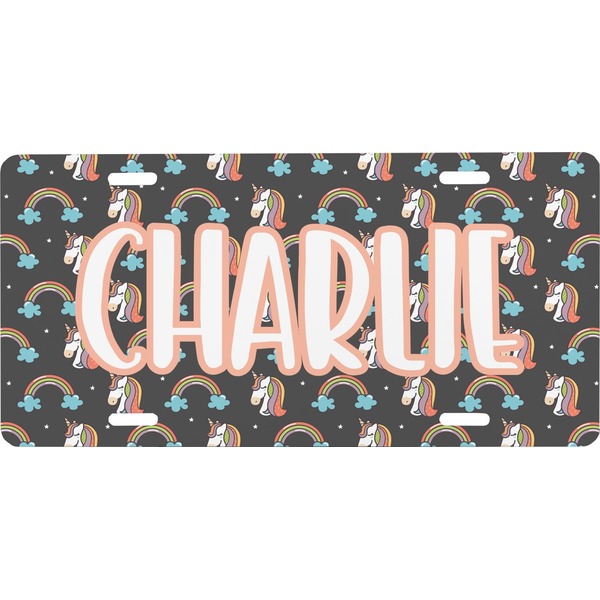 Custom Unicorns Front License Plate (Personalized)