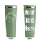 Unicorns Light Green RTIC Everyday Tumbler - 28 oz. - Front and Back