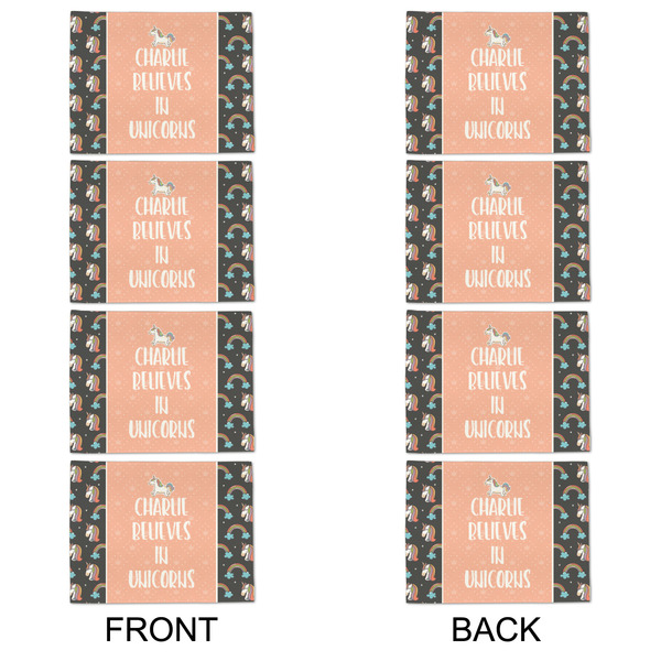 Unicorns Linen Placemat - APPROVAL Set of 4 (double sided)