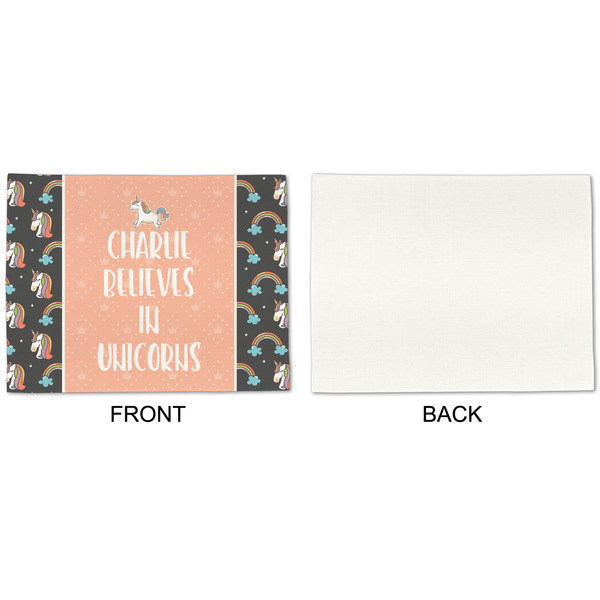 Unicorns Linen Placemat - APPROVAL Single (single sided)