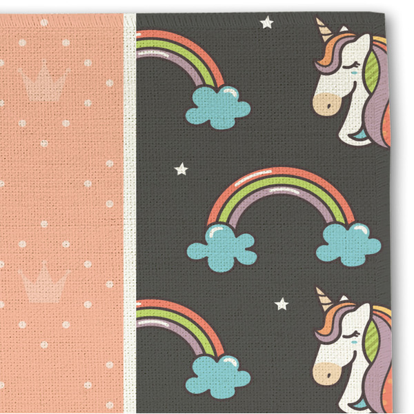 Unicorns Linen Placemat - DETAIL